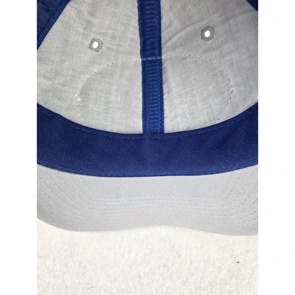 Vintage Dallas Cowboys Nutmeg Snapback‎ Hat Blue Silver Patch Cap